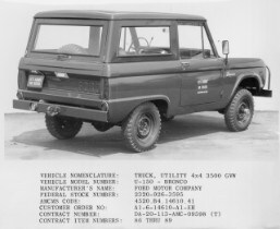 Bronco for army use